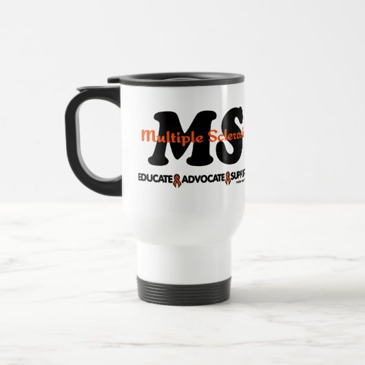 Mug De Voyage Éduquer le support de l'avocat...MS (Gauche)