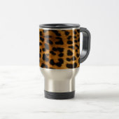 Mug De Voyage effet de peau frais de léopard (Devant droit)