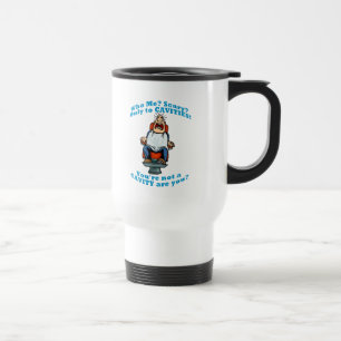 Mug De Voyage Effrayé du dentiste ou de l'hygiéniste dentaire