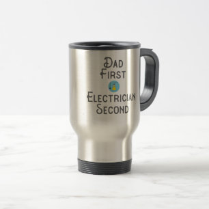 Mug De Voyage Electricien Papa Cadeau Premier Electricien Deuxiè