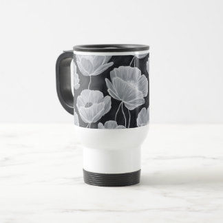 Mug De Voyage Elegant and Whimsical Poppies