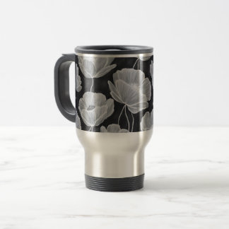 Mug De Voyage Elegant and Whimsical Poppies