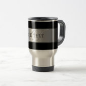 Mug De Voyage Élégant écriture de script de monogramme modifiabl (Devant droit)