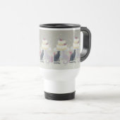 Mug De Voyage Elegant Festive Feline Celebration (Devant droit)