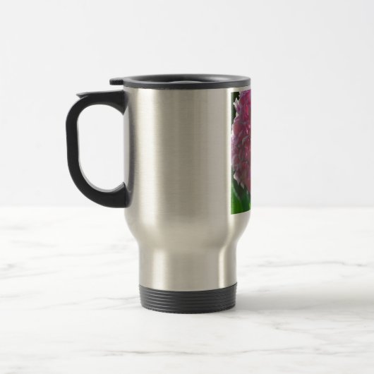 Mug De Voyage Elégant flores rose douce hydrangée rose rose (Gauche)