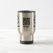 Mug De Voyage Élégant logo d'entreprise Qr Code marque d'entrepr (Centre)