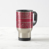 Mug De Voyage Elégant motif floral paisley tendance (Devant droit)