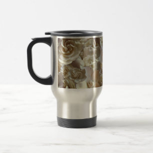 Mug De Voyage Élégant Rose floral Motif pétal