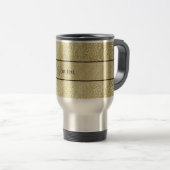 Mug De Voyage Elégante feuille d'or (Devant droit)