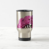 Mug De Voyage Elégante florales violettes roses hydrangées (Centre)
