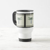 Mug De Voyage Élégante libellule bleue (Devant gauche)