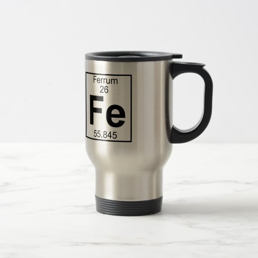 Mug De Voyage Élément 026 - Fe - Ferrum (plein) (Droit)