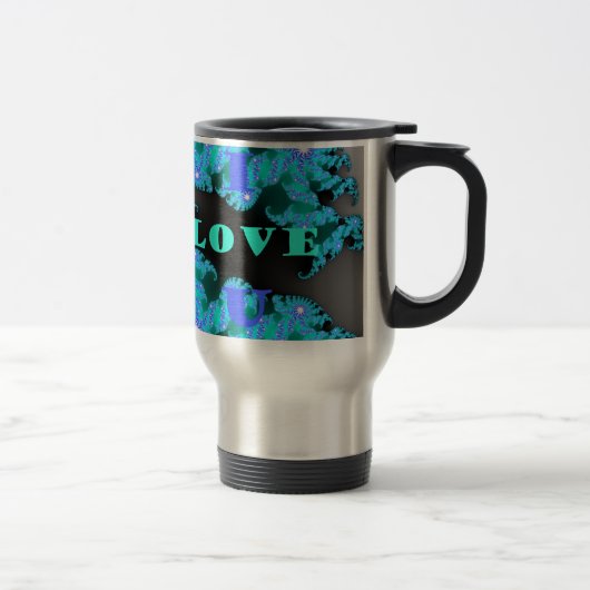 Mug De Voyage Éléments d'amour cosmique Imprimer (Droit)