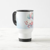 Mug De Voyage éléphant bébé avec des ballons (Devant gauche)