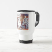 Mug De Voyage Éléphant Blanc Drôle Dans La Pièce (Devant droit)