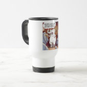 Mug De Voyage Éléphant Blanc Drôle Dans La Pièce (Devant gauche)