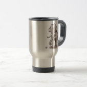 Mug De Voyage Éléphant de liberté (Devant droit)