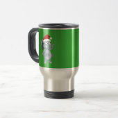Mug De Voyage éléphant de Noël dessin animé (Devant gauche)