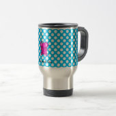 Mug De Voyage Éléphant rose mignon (Devant droit)