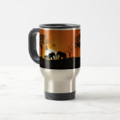 Mug De Voyage Eléphants au coucher du soleil (Devant gauche)