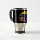 Mug De Voyage Eléphants couchés de soleil (Devant gauche)