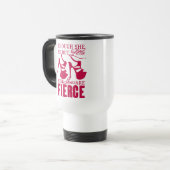 Mug De Voyage Elle N'Est Que Chaussures Petites/Fierces (Devant gauche)