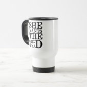 Mug De Voyage Elle veut le PhD (Devant gauche)