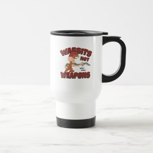 Mug De Voyage ELMER FUDD™ & BUGS BUNNY™ "Wabbits Not Arms" (Droite)