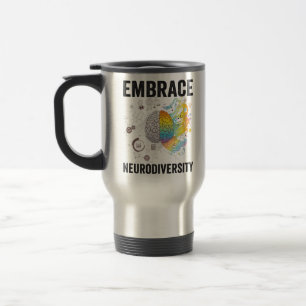 Mug De Voyage Embrace Neurodiversity Adhd Awareness Giftneurodiv