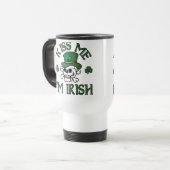 Mug De Voyage Embrassez-moi que je suis crâne irlandais (Devant gauche)