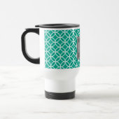 Mug De Voyage Emerald Motif géométrique avec Monogrammes (Gauche)