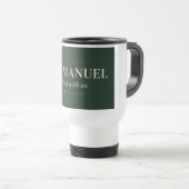 Mug De Voyage EMMANUEL | Matthieu 1:23 | Noël (Devant droit)