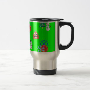 Mug De Voyage emoji poop de noël