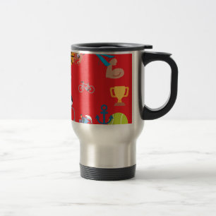 Mug De Voyage émoticône sportive