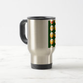 Mug De Voyage émoticône vert foncé (Devant gauche)