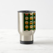 Mug De Voyage émoticône vert foncé (Centre)