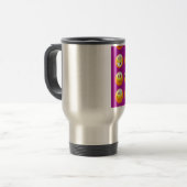 Mug De Voyage émoticône violette (Devant gauche)