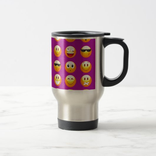 Mug De Voyage émoticône violette (Droit)