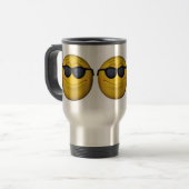Mug De Voyage Émotion avec lunettes de soleil (Devant gauche)