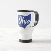 Mug De Voyage Emplacement personnalisé & nom Ohio (Devant droit)