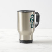 Mug De Voyage Empreinte de chaussure sur la semelle. (Devant droit)