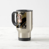 Mug De Voyage Empreinte de léopard noir et or (Devant gauche)