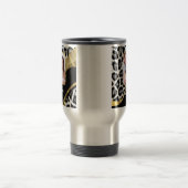 Mug De Voyage Empreinte de léopard noir et or (Centre)