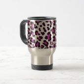 Mug De Voyage Empreinte de léopard violet (Devant gauche)