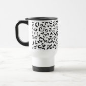 Mug De Voyage Empreinte de léopard, Zones Léopard, Noir Et Blanc (Gauche)