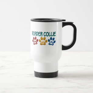 Mug De Voyage Empreinte de patte 1 de MAMAN de BORDER COLLIE