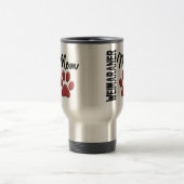 Mug De Voyage Empreinte de patte 2 de maman de Weimaraner (Centre)