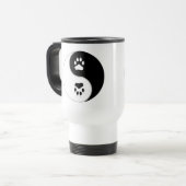 Mug De Voyage Empreinte de patte de Ying Yang (Devant gauche)