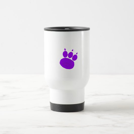 Mug De Voyage Empreinte de patte des services de pose pour anima (Centre)