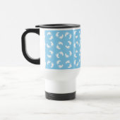 Mug De Voyage Empreintes bébé, Pied bébé, Marches, Bleu, Garçon (Gauche)